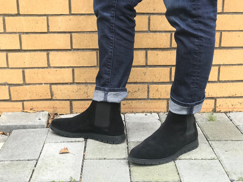 Brushed Suede Chelsea Boot